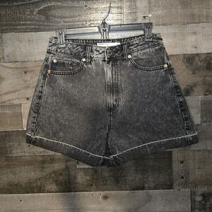garage denim mom shorts